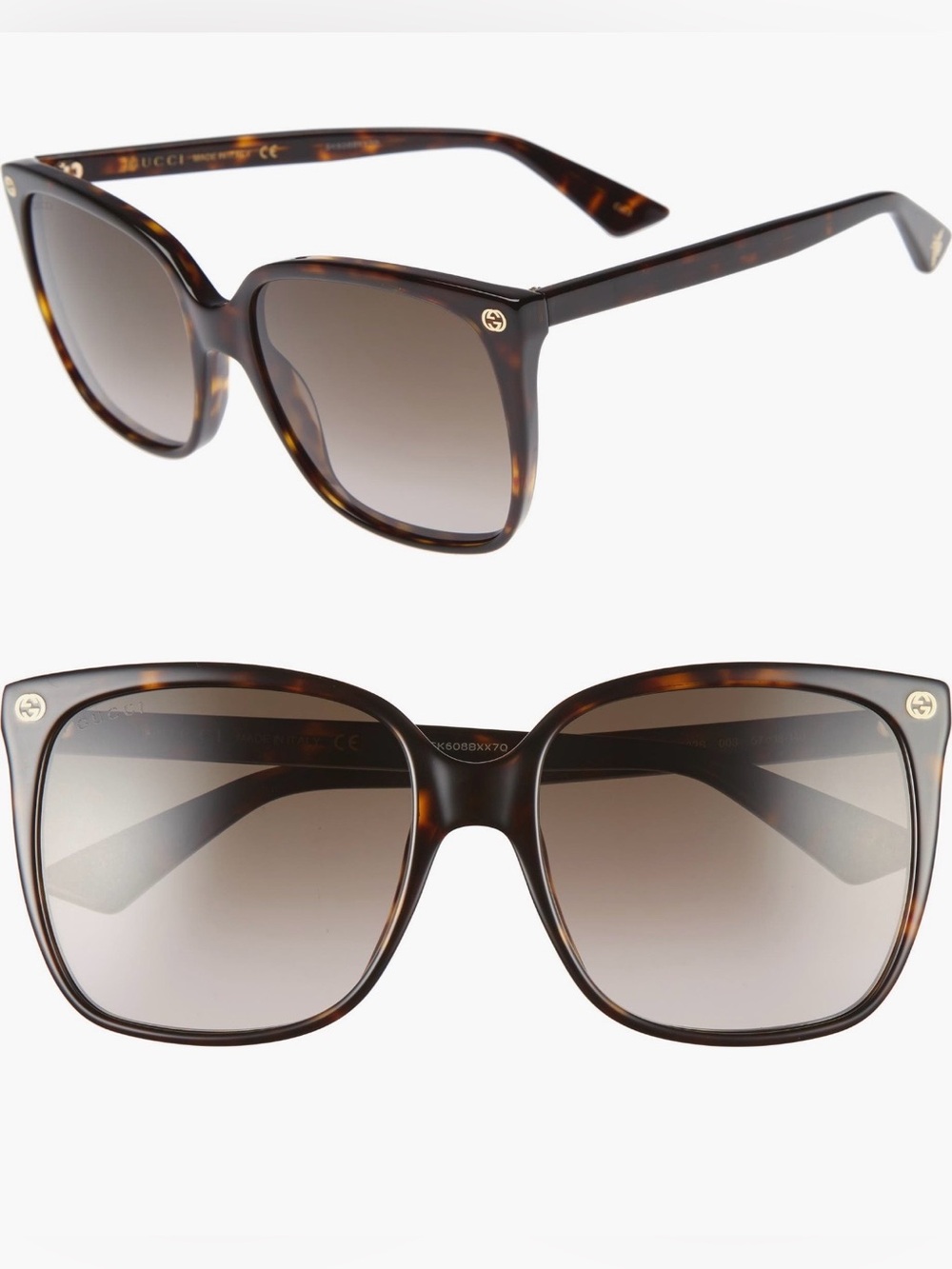 Gucci Square Gradient Sunglasses